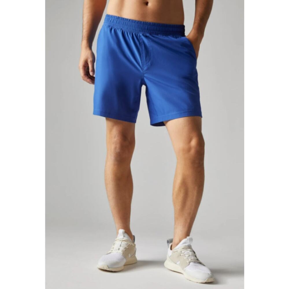 Rhone Mako 7" Lined Athletic Shorts Performance Blue Quartz Size Large Gym